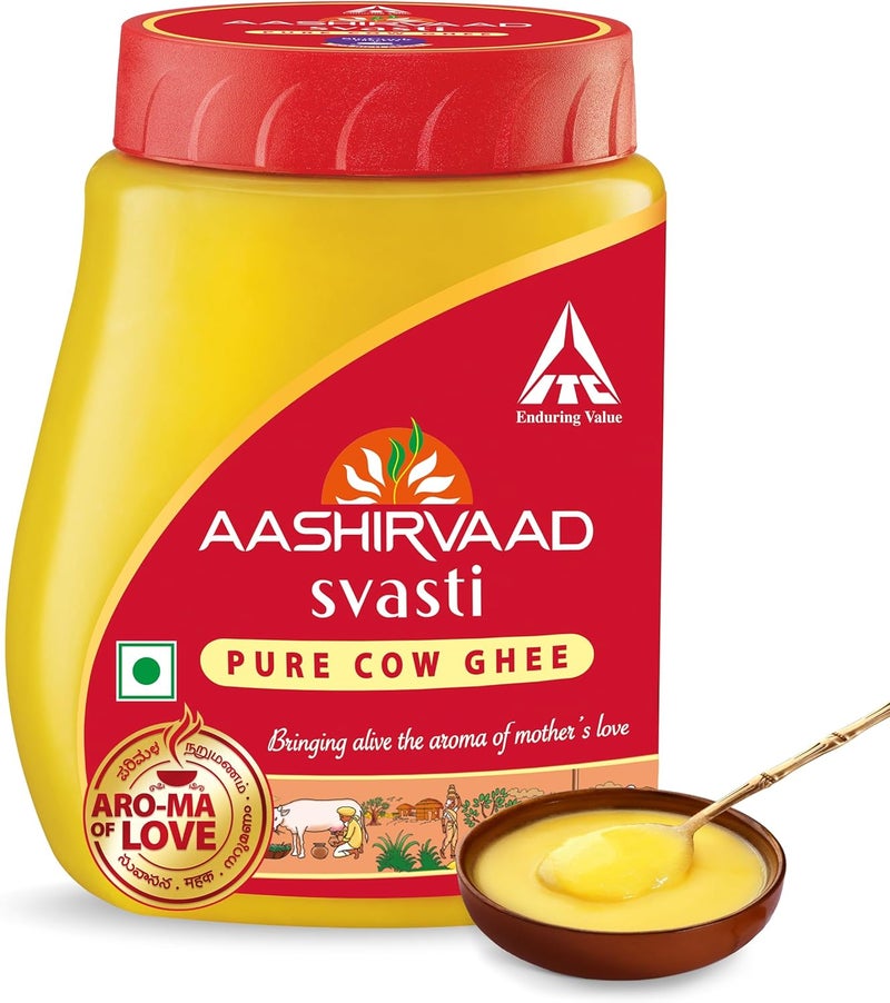Aashirvaad Svasti Pure Cow Ghee 500ml - Image 1