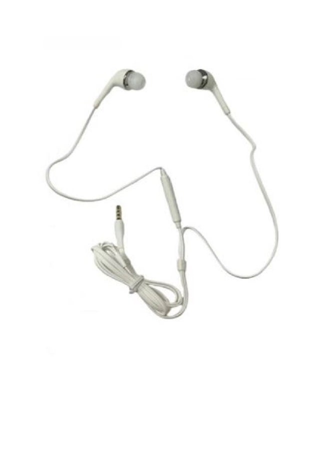 tenplus - Original wired headset is compatible with iPhone 6, Samsung Galaxy and all mobile phones that use a 3.5 mm jack with a microphone and volume control, white color - Image 1