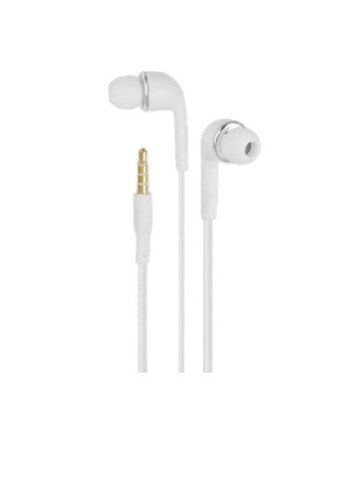 tenplus - Original wired headset is compatible with iPhone 6, Samsung Galaxy and all mobile phones that use a 3.5 mm jack with a microphone and volume control, white color - Image 1