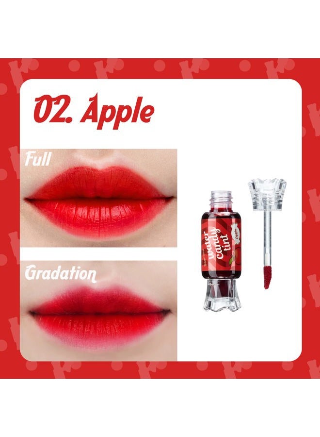 THESAEM Saemmul Water Candy Tint #2 Apple - High Pigment Long Lasting Lip Stain Juicy Fruity Vivid Colors – Transfer Proof, Weightless & Smudge Proof, 0.3 fl.oz. - Image 3