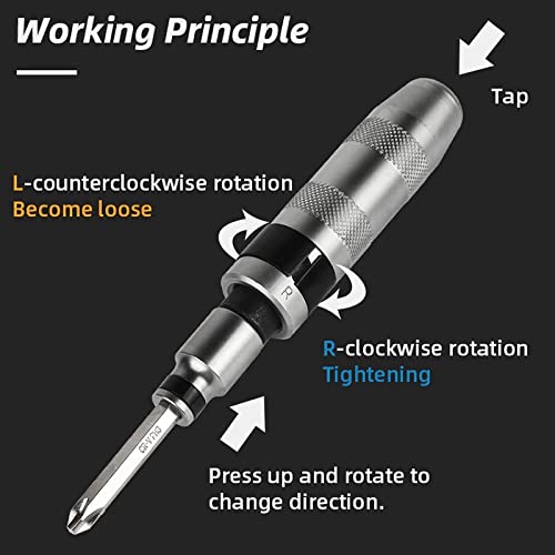 Digital Craft Combo 2 Items with Impact Screwdriver Set MultiPurpose Chrome Vanadium Steel Portable Screw Driver Chisel Bits Professional Tools - Image 4