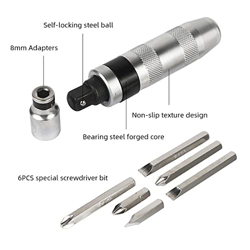 Digital Craft Combo 2 Items with Impact Screwdriver Set MultiPurpose Chrome Vanadium Steel Portable Screw Driver Chisel Bits Professional Tools - Image 2