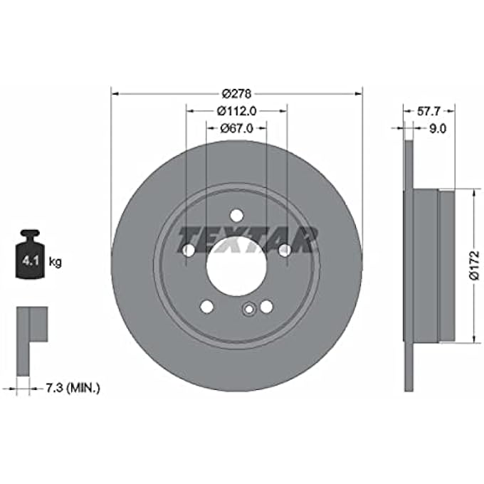 Textar 92163103 Brake Disc - Image 3