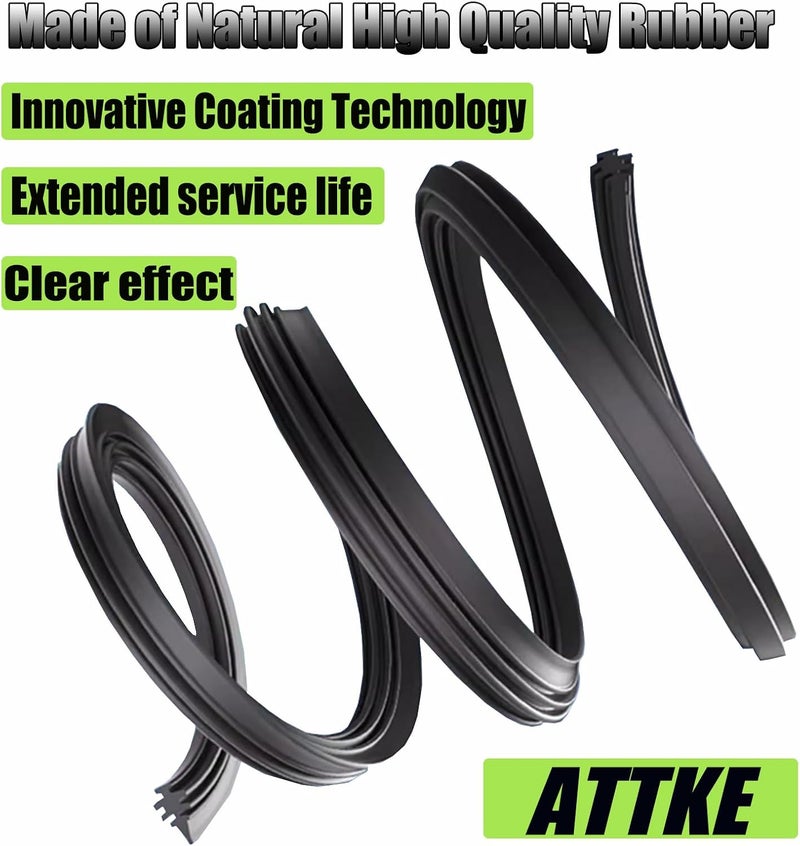 ATTKE Rear Wiper Blade for BMW X5 2019-2022/Volvo V70 2008 2010/V90 2017-2021/XC40 2019-2022/XC70 2008-2016/XC90 2016-2022 OEM Genuine Style (14" Rear Wiper Blade) - Image 4