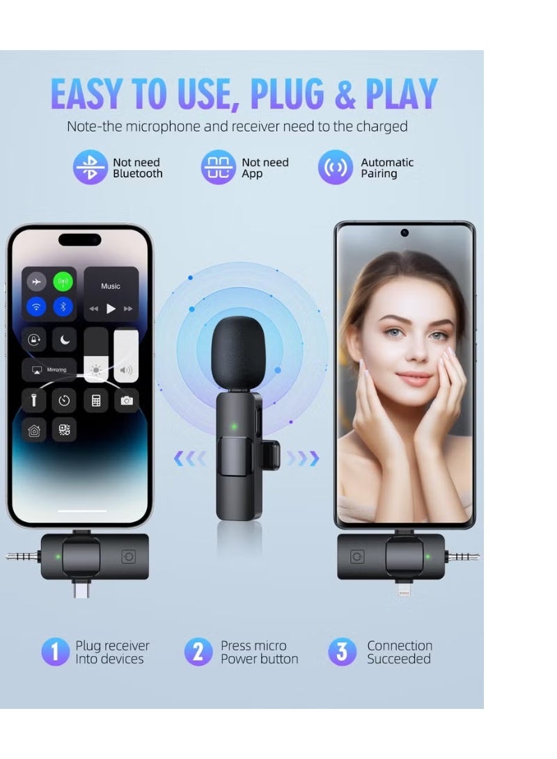 3-in-1 Portable Wireless Mic System – Real-Time Sound for Any Device - Image 3