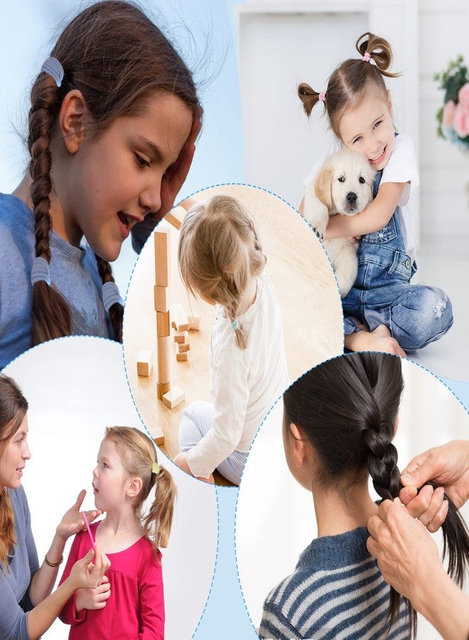 CHIROGRAPHY Soft Cotton Baby Hair Ties for Girls and Kids | Toddler Hair Bands | 1 Inch Elastic Hair Ties | Ideal for Gifts and All Hair Types (200 Piece) - Image 5