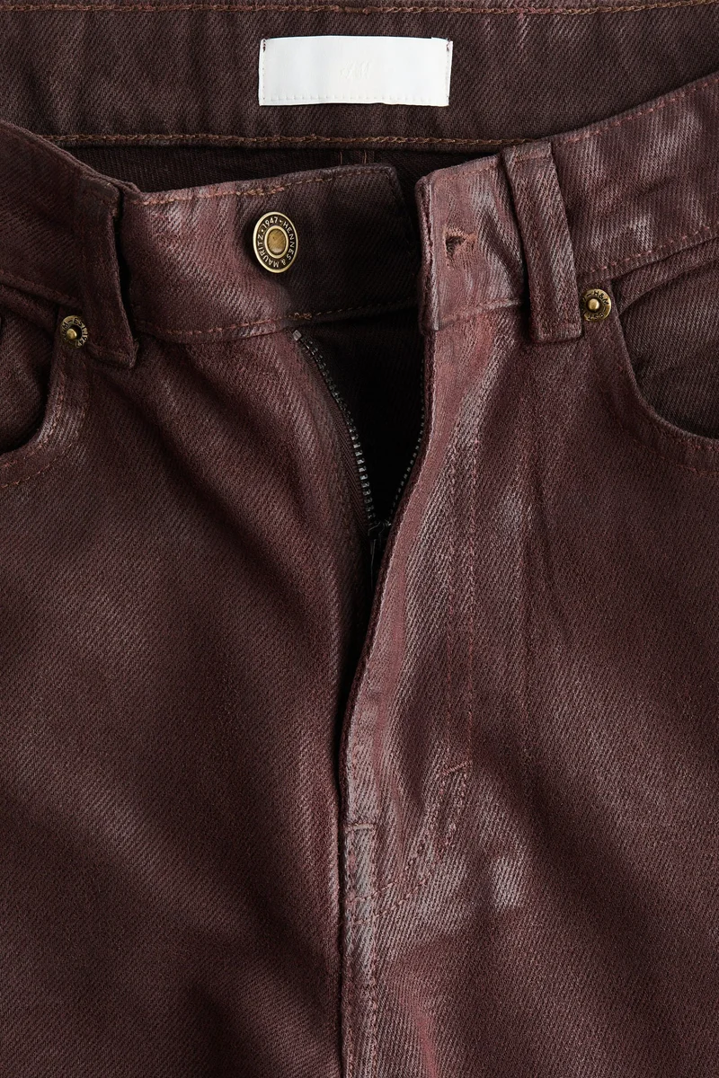 اتش اند ام جينز بخصر عالي وقصّة واسعة