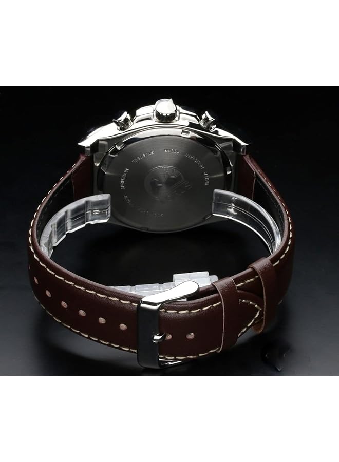 لوراس ساعة رياضية رجالية كوارتز تناظرية بسوار جلدي Rt357Gx9 - Image 2