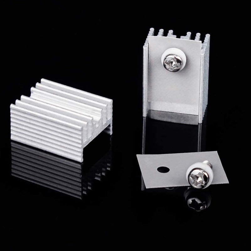 Aluminum Heat Sink 10pcs for High Power Voltage Regulator Module Semiconductor Cooling - Image 5