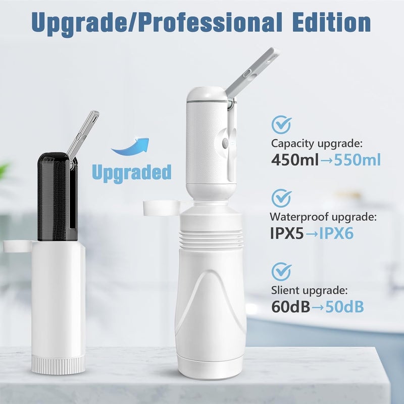 SPACEREST Upgrade Portable Bidet for Travel with 550ml Bottle, No Noise & Waterproof Portable Bidet for Women & Men, Rechargeable Electric Portable Jet Spray, Personal Hygiene & Postpartum Care - Image 4
