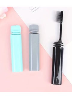 Goolsky 2pcs Portable Foldable Travel Toothbrush, Soft Manual Toothbrushes With Bamboo Charcoal Soft Bristles For Teeth Gums, For Deep Cleaning Oral Care At Home For Adults Daily Life  - Image 5