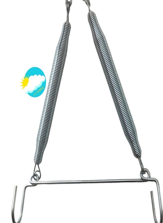 SJ SHINE Spring for Baby Hanging Cradle Stainless Steel Heavy Action Spring, Infant Jhula Swing Stainless Steel Spring Set Triangle, thottil kambi Hook, jhoola, palna, jula, Swings (Triangle-15 kg) - Image 2