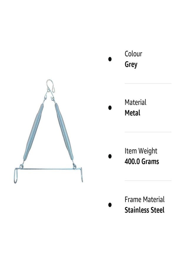 SJ SHINE Spring for Baby Hanging Cradle Stainless Steel Heavy Action Spring, Infant Jhula Swing Stainless Steel Spring Set Triangle, thottil kambi Hook, jhoola, palna, jula, Swings (Triangle-15 kg) - Image 3