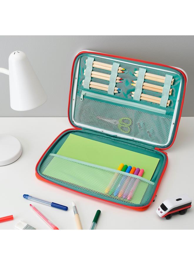 زبون حقيبة رسم محمولة، حمراء، 35×27 سم - Image 3