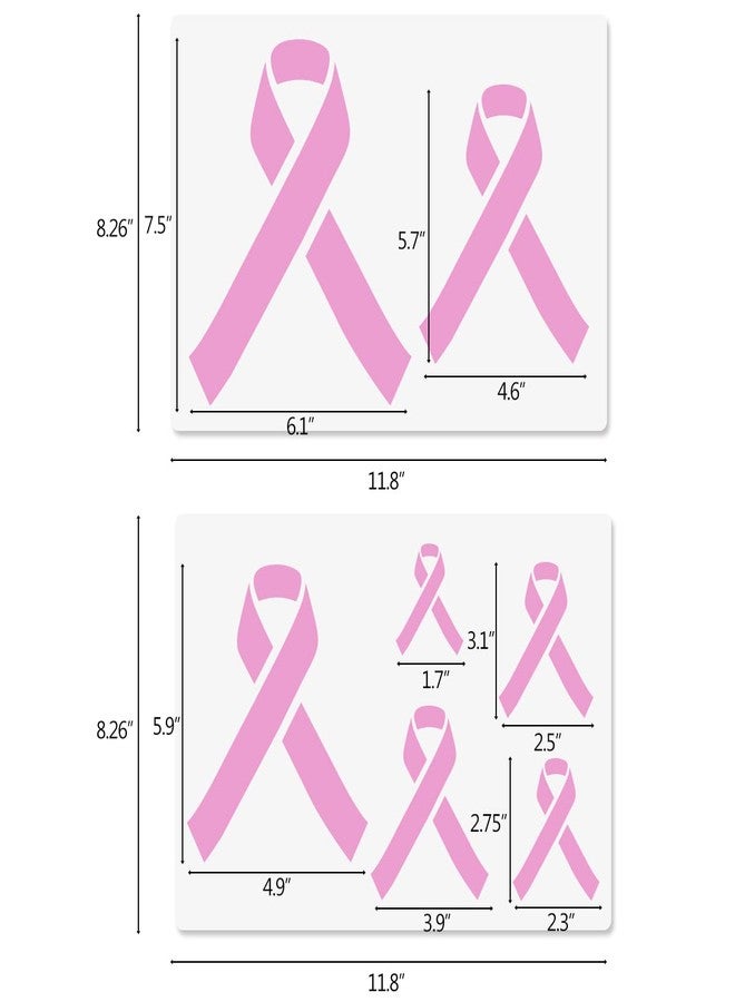 CODOHI 2 Pcs Awareness Ribbon Stencils A4 Size - Image 2