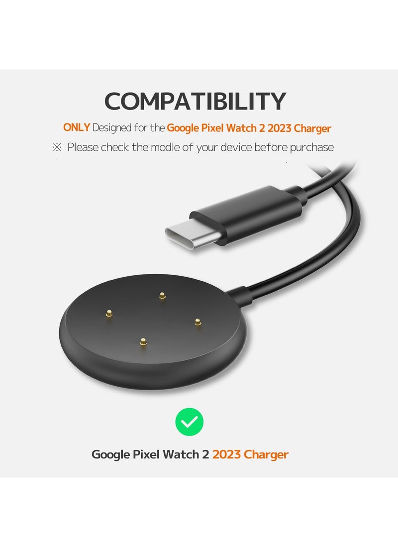 SYOSI Charger Stand Holder Dock for Google Pixel Watch 2 Premium Aluminum Metal Stand for Stable and Durable Charging Non Slip Easy to Place and Charge for Nightstand and Desk Charging Black  - Image 4