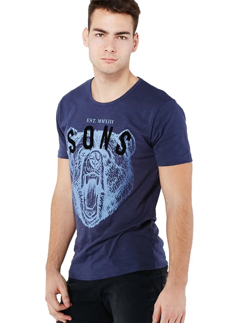 Only & Sons Roar Print T-Shirt