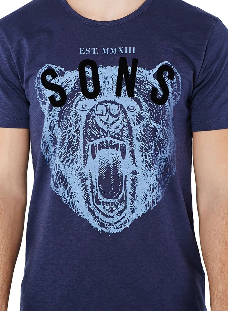 Only & Sons Roar Print T-Shirt
