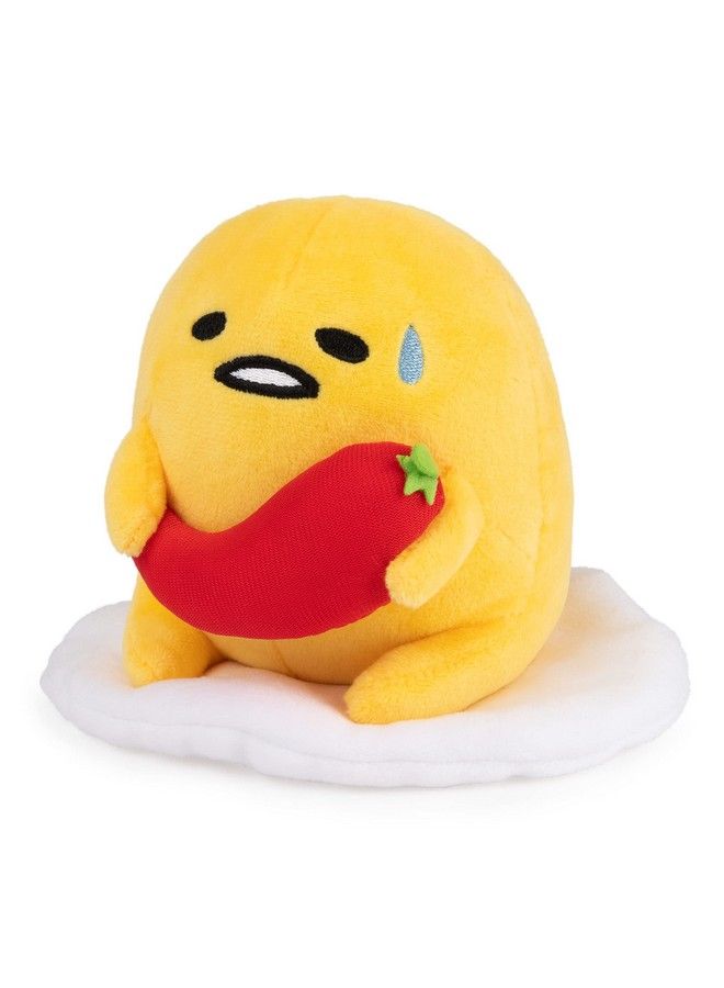 GUND Sanrio Gudetama The Lazy Egg Stuffed Animal Spicy Gudetama Plush Toy For Ages 1 And Up 5” - Image 3