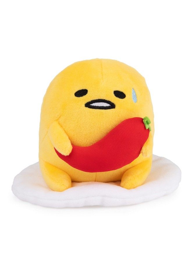 GUND Sanrio Gudetama The Lazy Egg Stuffed Animal Spicy Gudetama Plush Toy For Ages 1 And Up 5” - Image 1