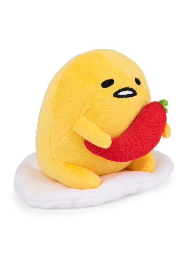 GUND Sanrio Gudetama The Lazy Egg Stuffed Animal Spicy Gudetama Plush Toy For Ages 1 And Up 5” - Image 4