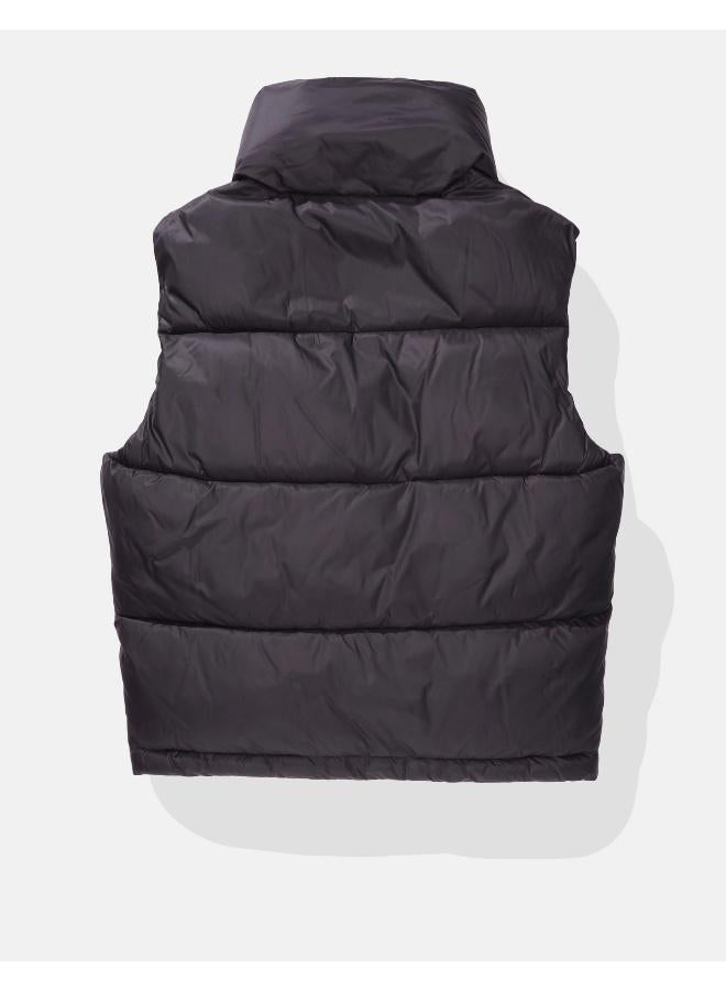 Zip Detailed Puffer Vest Jacket