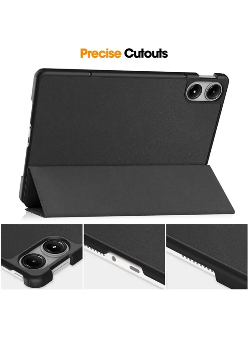 Protective Flip Case For Xiaomi Redmi Pad Pro (2024) With Trifold Stand Auto Wake Sleep Shockproof Cover Triangle Pattern
