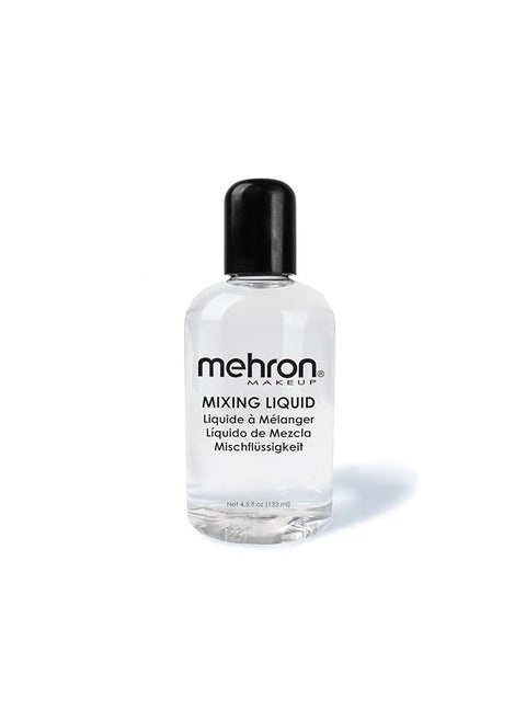 Mehron Makeup Mixing Liquid | Water Resistant For All Day Wear | Multi-Use Makeup Transformer | Eyeliner Mixing Medium | Clear 4.5 fl oz (133 ml)