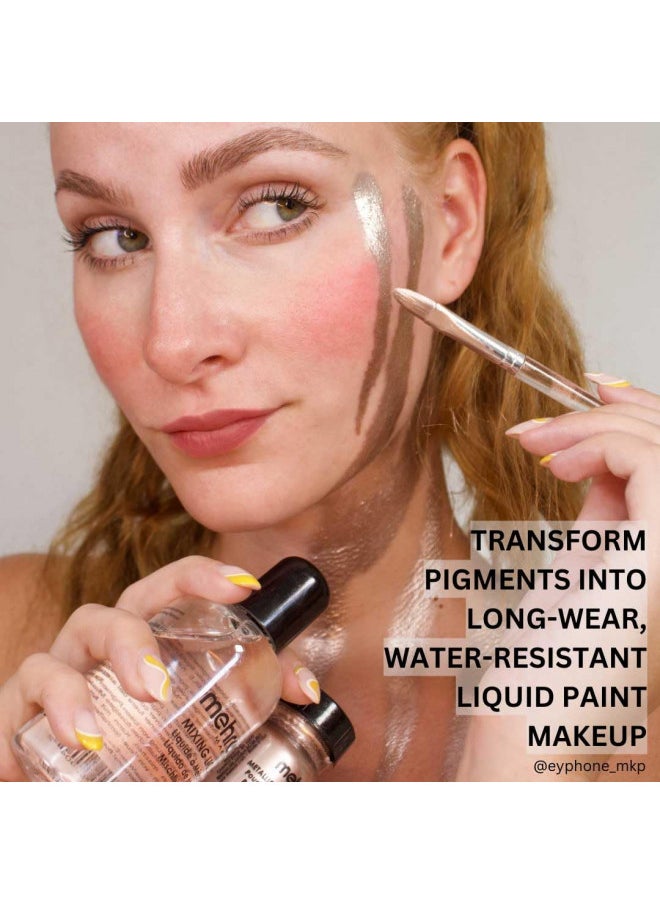 Mehron Makeup Mixing Liquid | Water Resistant For All Day Wear | Multi-Use Makeup Transformer | Eyeliner Mixing Medium | Clear 4.5 fl oz (133 ml)