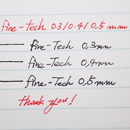 Dong-A X12 Fine Tech 0.5 Mm Gel Ink Rollerball Pen - Black - Pack of 12 Pens - Image 5