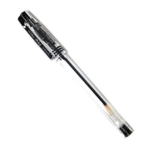 Dong-A X12 Fine Tech 0.5 Mm Gel Ink Rollerball Pen - Black - Pack of 12 Pens - Image 2