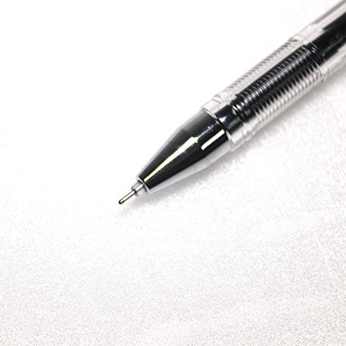 Dong-A X12 Fine Tech 0.5 Mm Gel Ink Rollerball Pen - Black - Pack of 12 Pens - Image 4