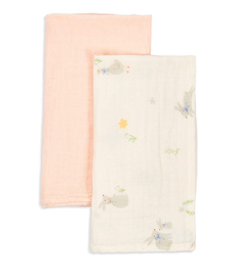 The Mom Store طقم حضانة من 2 قطعة من قماش الموسلين A_Osz_Multi - Image 1