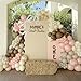 Ceeulvu 177Pcs Cowgirl Balloon Arch Kit Pink Brown Ivory Sand White Balloon Garland with Bow Ribbons for Cowgirl Birthday Decorations Baby Shower First Rodeo Western Party Decor - Image 2