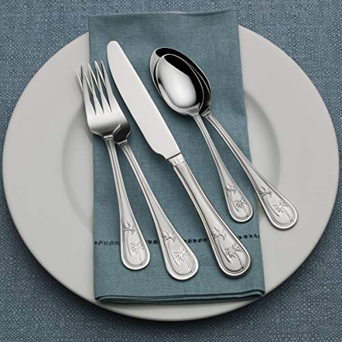 Towle Everyday Palm Breeze Flatware Service for 4, 20 Piece Set, 18/0 Stainless Steel, Silverware Set - Image 5