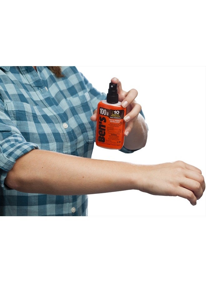 Ben's 100 Tick & Insect Repellent - Alcohol-Free DEET Insect Repellent Pump Spray - Offers 10 Hours of Protection for Adults & Children -3.4 Fl Oz (2 Pack) - Image 4