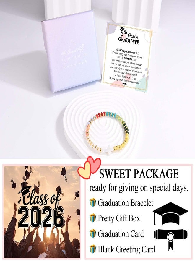 FIEEFX 8th Grade Graduation Gifts for Girls 2026 Middle School Graduation Card Decorations Bracelet Jewelry Presents for Girls Her Daughter Granddaughter Sister Niece Girlfriend Friend - Image 5