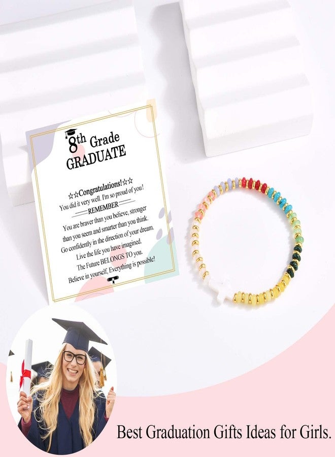FIEEFX 8th Grade Graduation Gifts for Girls 2026 Middle School Graduation Card Decorations Bracelet Jewelry Presents for Girls Her Daughter Granddaughter Sister Niece Girlfriend Friend - Image 4