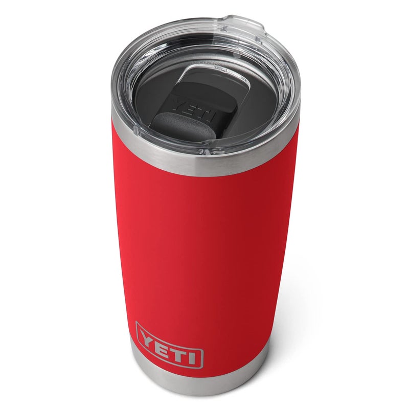 YETI Rambler 20 oz Tumbler, Stainless Steel, Vacuum Insulated with MagSlider Lid, Rescue Red - Image 1