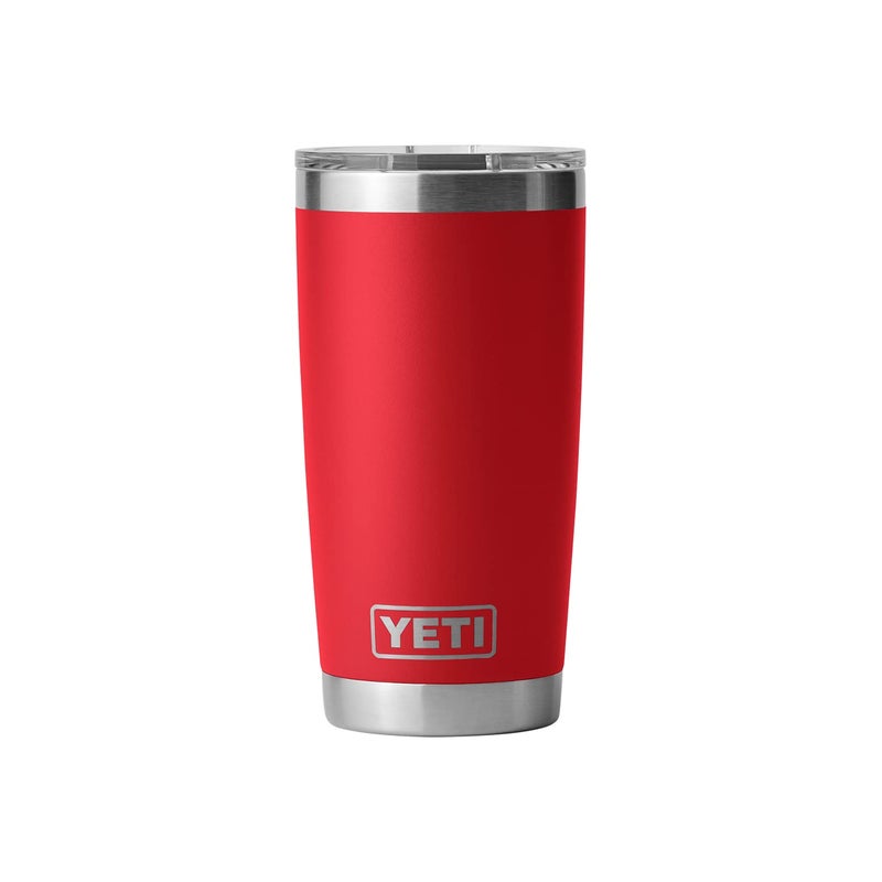 YETI Rambler 20 oz Tumbler, Stainless Steel, Vacuum Insulated with MagSlider Lid, Rescue Red - Image 3