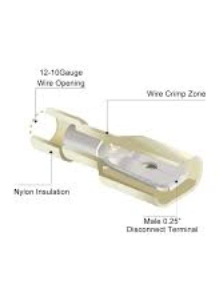 KNP KNP Insulated Electrical Terminals Ensure Reliable and Secure Electrical Connections With This Pack of 100 Insulated Electrical Terminals Model MDFN 5.5-250.  - Image 2