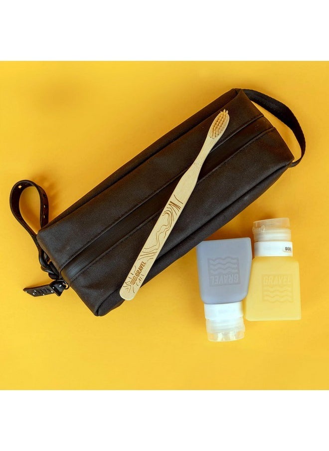 Gravel - Travel Bottles Tsa Approved 2-Pack 3 Oz Travel Bottles - Leakproof, Squeezable, Bpa-Free Travel Bottles For Toiletries Includes Versatile Label System For Travel Containers (Honey & Glacier) - Image 1