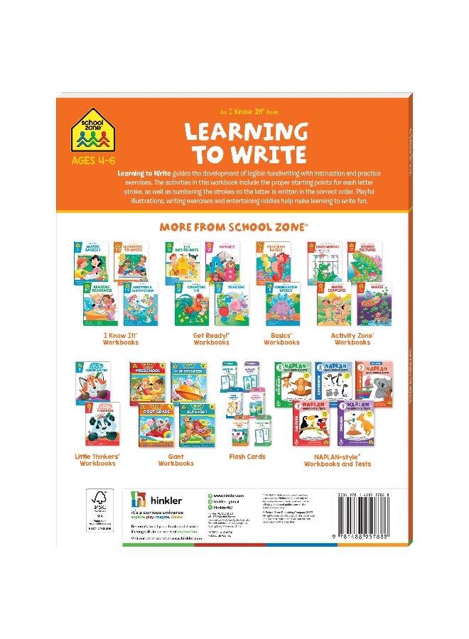 منطقة المدرسة هينكلر: أنا أعلم ذلك! كتيب تعلم الكتابة - Image 4