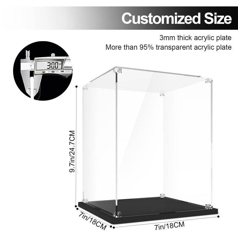 NAOCARD Acrylic Display Case for Lego Star Wars Helmet, Display Box Compatible with Lego Helmet 75429 76285 75349 75328 75304 75351 75327 76187 76182 76199 - Image 4