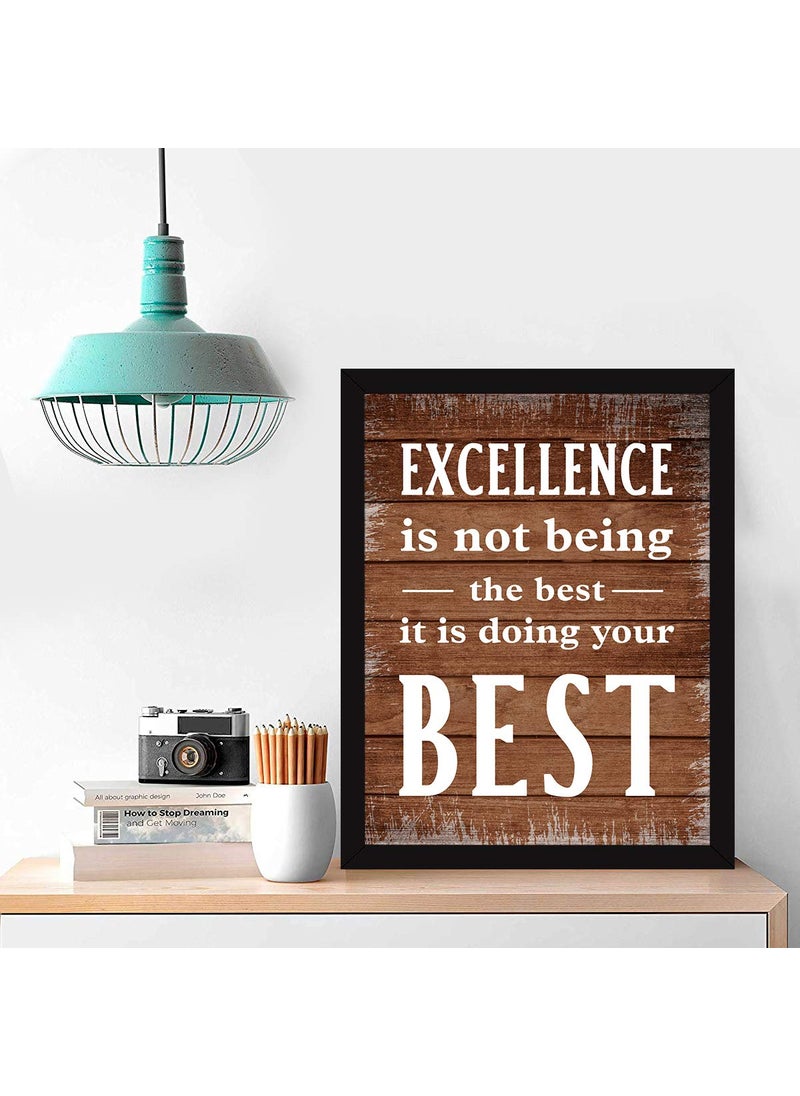 Chaka Chaundh Chaka Chaundh Office Quotes Frames Motivational Quotes Wall Frames for Office Excellence Work Business Quotes Wall Frame Office Quotes Poster 136 X 106 Inches  - Image 2