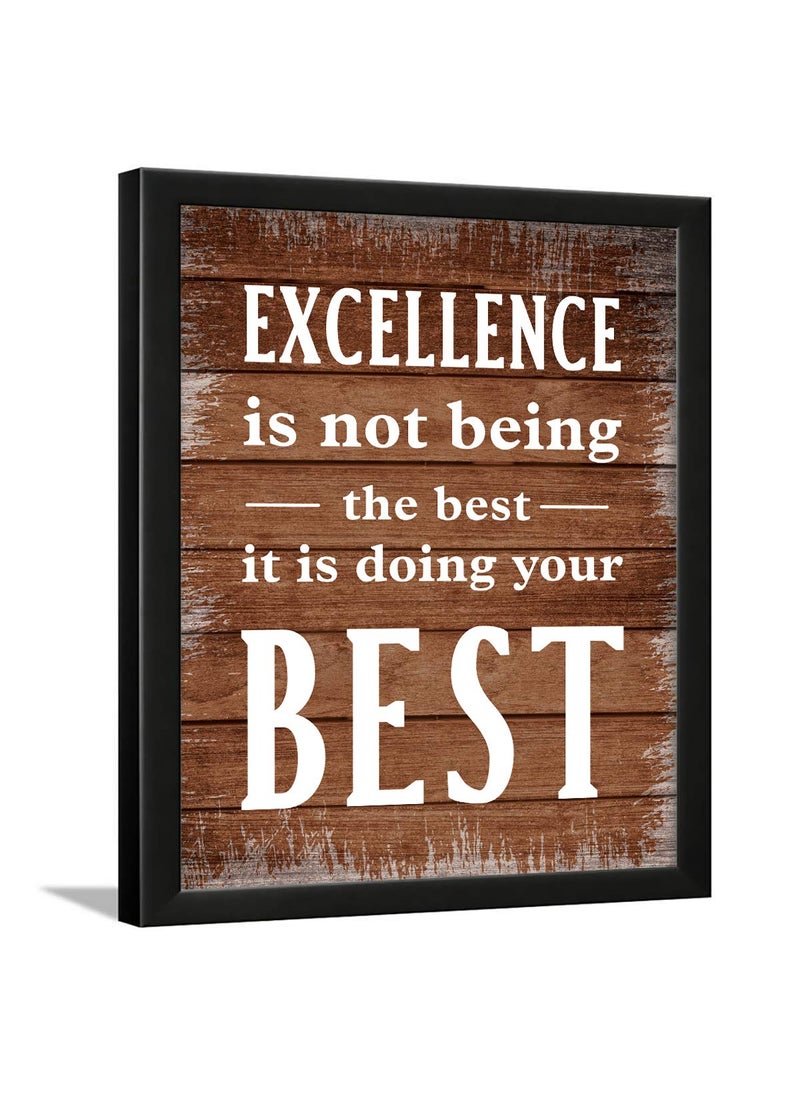 Chaka Chaundh Chaka Chaundh Office Quotes Frames Motivational Quotes Wall Frames for Office Excellence Work Business Quotes Wall Frame Office Quotes Poster 136 X 106 Inches  - Image 1