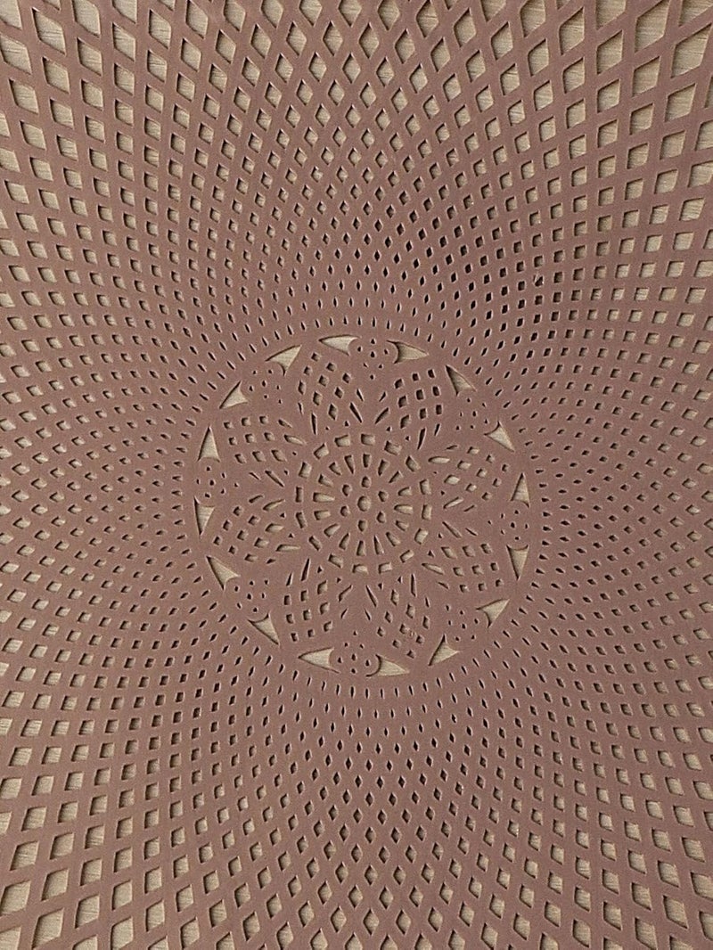 Dakshya Industries Dakshya Industries PVC Copper Pack of 4 Round Shape Placemat for Dining Table Mat Dressing Table Mats Kitchen Restaurant - Image 3