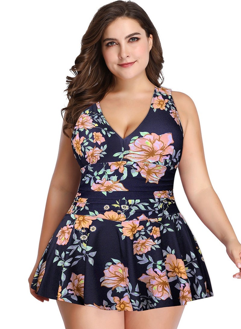 Loquat بيكيني وردي للنساء بحجم زائد مناسب يغطي البطن ويدعم جسمك بشكل منفصل - Image 1