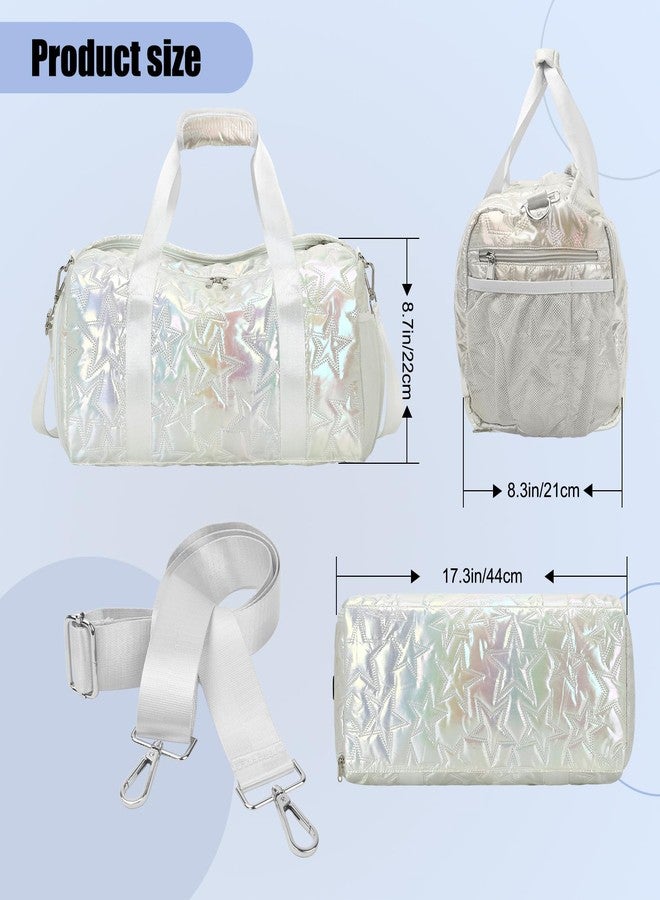 Forestfish Dance Bag For Girls, Small Gym Bag With Shoes Compartment Weekender Overnight Bag For Travel Lightweight Waterproof - Image 2
