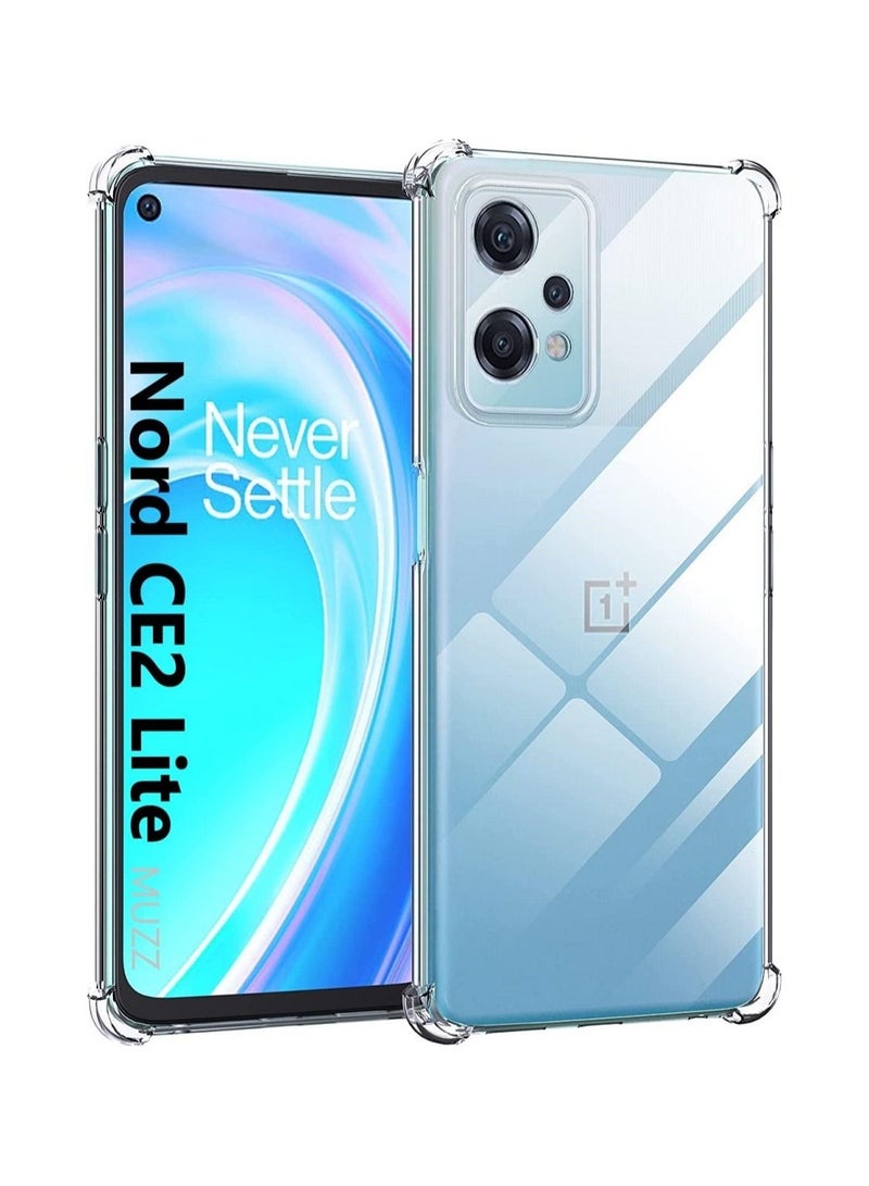 إيف الغطاء الخلفي لضرب TPU واضحة مع مصدات الزاوية لأحدة Nord Nord CE2 Lite 5G - Image 1